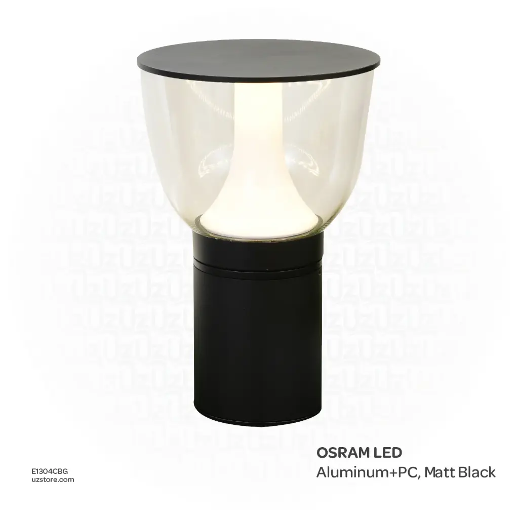 KNVIX - Wall Mount Outdoor Light - 18W, OSRAM LED, /200×H300mm, Aluminum+PC, Matt Black,  6157 H30CM WW