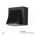 KNVIX - Wall Outdoor Light - 5W, SANAN LED, 80×75×65mm, Aluminum+Glass, Matt Black,  9020/1S WW