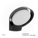 KNVIX - Wall Outdoor Light - 18W, SANAN LED, 185×85×235mm, Aluminum+PC, Matt Black,  3053 WW