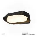 KNVIX - Wall Outdoor Light - 12W, SANAN LED, 155×58×240mm, Aluminum+PC, Matt Black,  6089 WW 12W