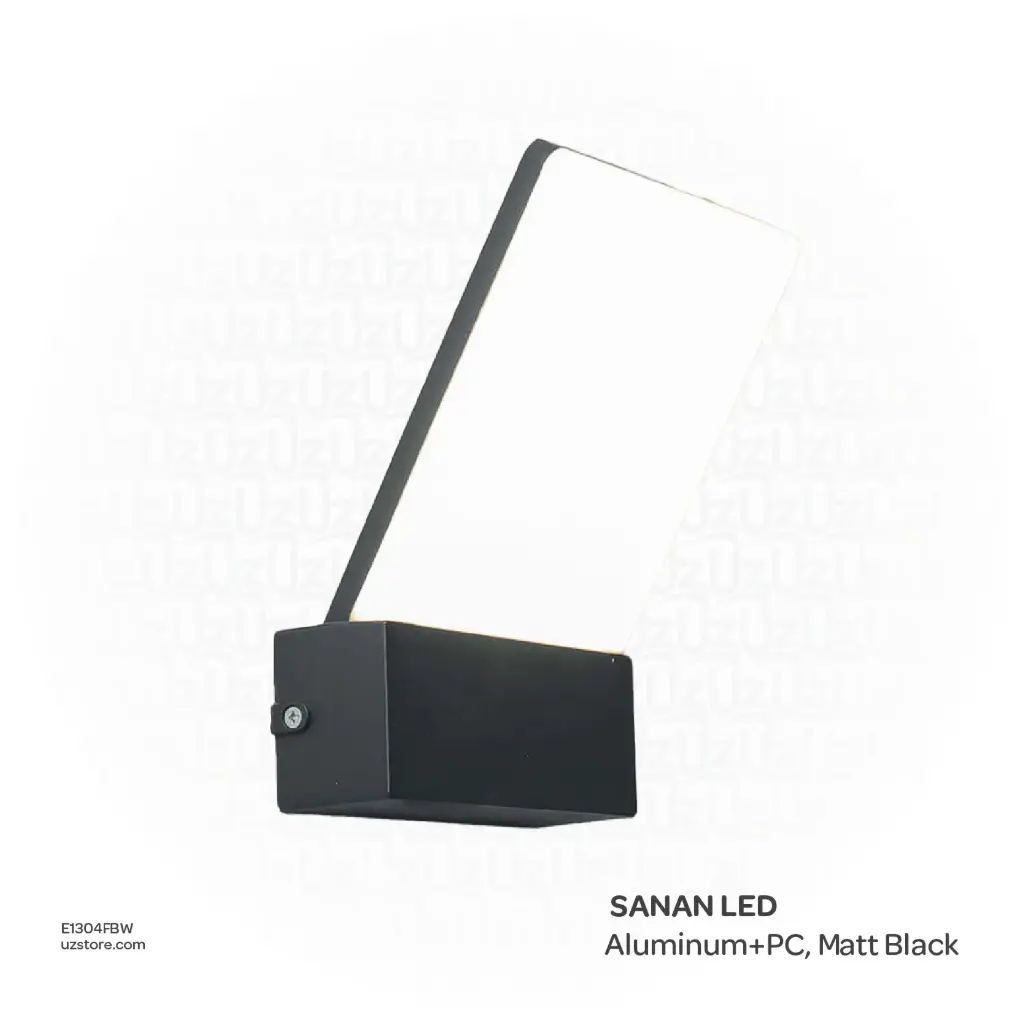 KNVIX - Wall Outdoor Light - 18W, SANAN LED, 155×69×232mm, Aluminum+PC, Matt Black,  6126 WW 18W