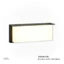 KNVIX - Wall Outdoor Light - 18W, SANAN LED, 100×65×255mm, Aluminum+PC, Matt Black,  6135 WW