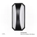 كنفيكس - إضاءة خارجية جدارية- 24 واط، ليد سانان، 120×70×235mm ، ألومنيوم وبولي كربونات، أسود،  P1027 WW