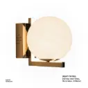 أوبتارا إضاءة جدارية - Ø:150mm, 3000K, ستانلس ستيل+زجاج, أسود مرآة 33101 Mirror black