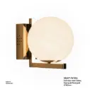 أوبتارا إضاءة جدارية - Ø:150mm, 3000K, ستانلس ستيل+زجاج, ذهبي وردي 33101 Rose gold