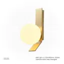 OPTARA Wall Light - L:120×H260mm, 3000K, Stainless steel+Glass, Rose gold B9008-1