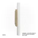 OPTARA Wall Light - L:90×W85×H1300mm, 3000K, Stainless steel+Marble, Mirror Gold BD6739-1300