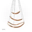 أوبتارا إضاءة معلقة - Ø:800×1 m 600×1 , 400×1 , H:2500mm, 3000K, ستانلس ستيل, Brushed rose gold 22518-4+6+8, 