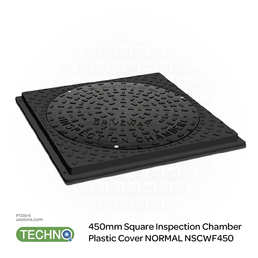 TECHNO 450mm Square Inspection Chamber Plastic Cover NORMAL NSCWF450