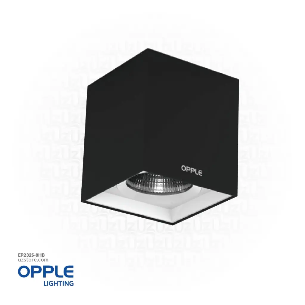 OPPLE LED SM Down Light 8W, 4000K Natural White, Black 541010001000