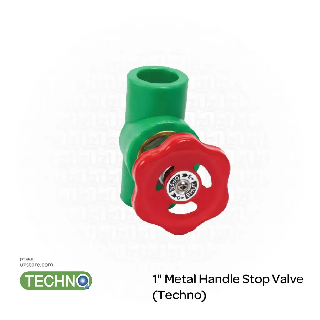 1" Metal Handle Stop Valve ( Techno )