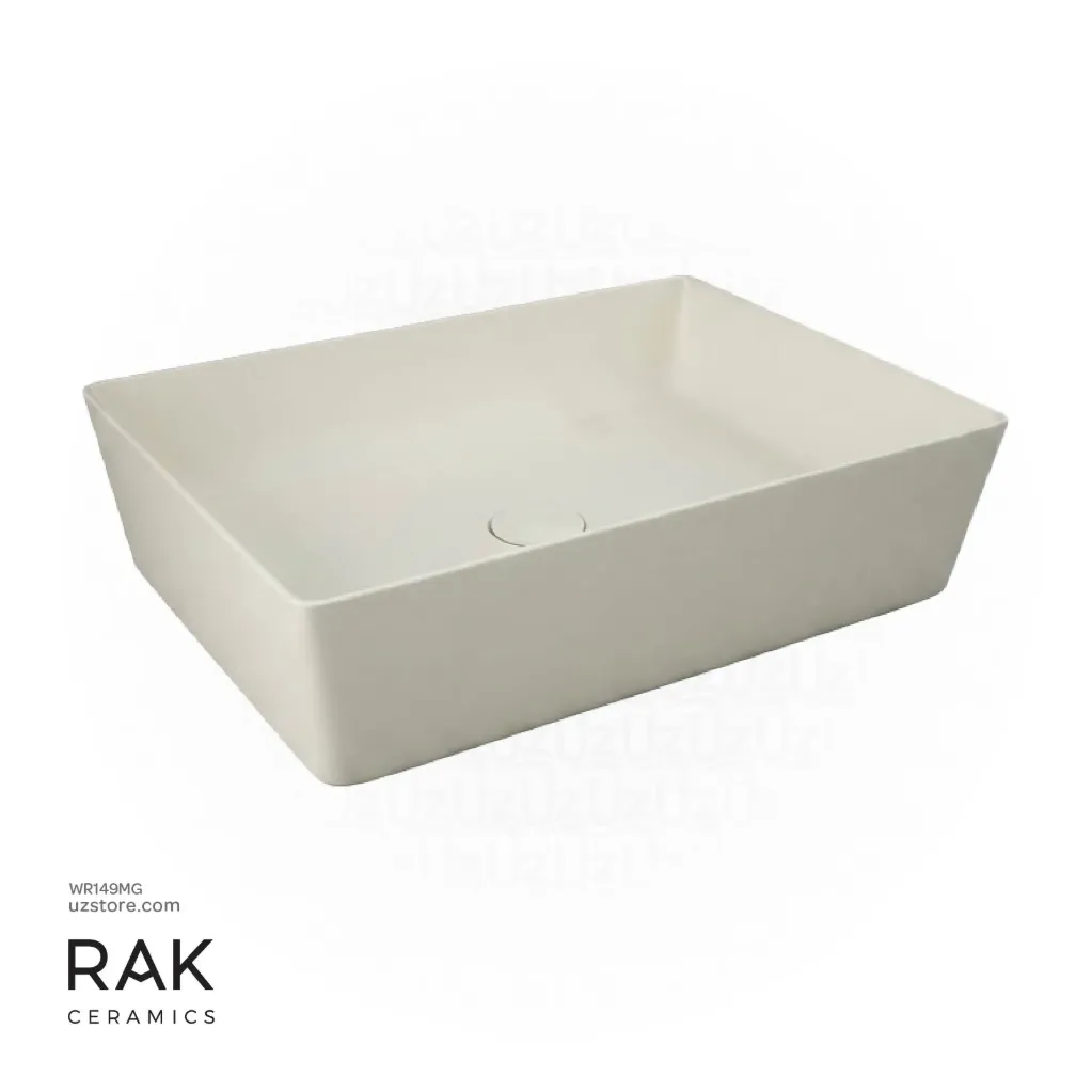 RAK Ceramic Feeling Counter Top Wash Basin Rectangle 50CM - FEECT5000505A MATT GREIGE