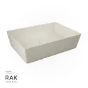 RAK Ceramic Feeling Counter Top Wash Basin Rectangle 50CM - FEECT5000505A MATT GREIGE