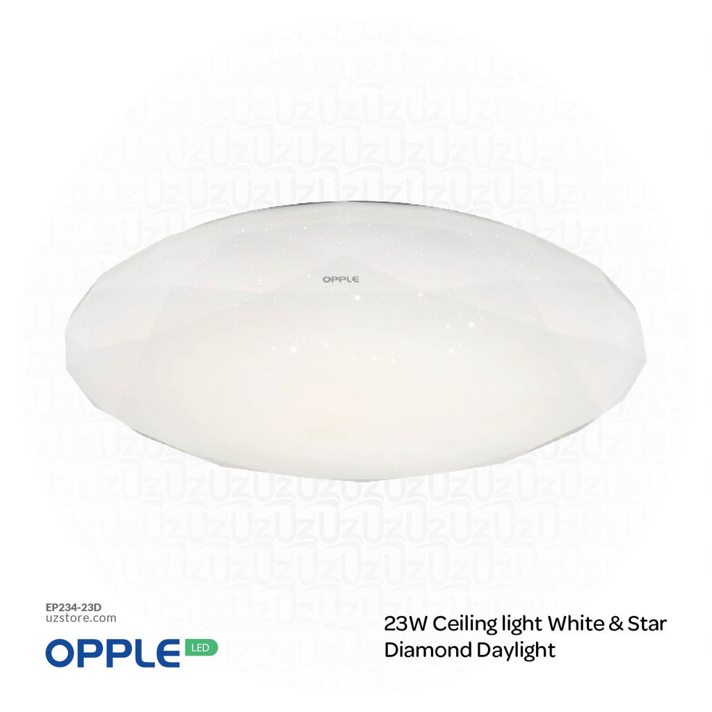 OPPLE LED Ceiling Light White & Star Diamond23W , ( 6000K +/ - ) Day Light 520033003510