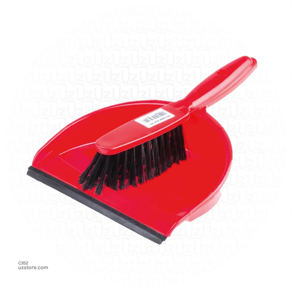 Plastic Dustpan and Brush Set