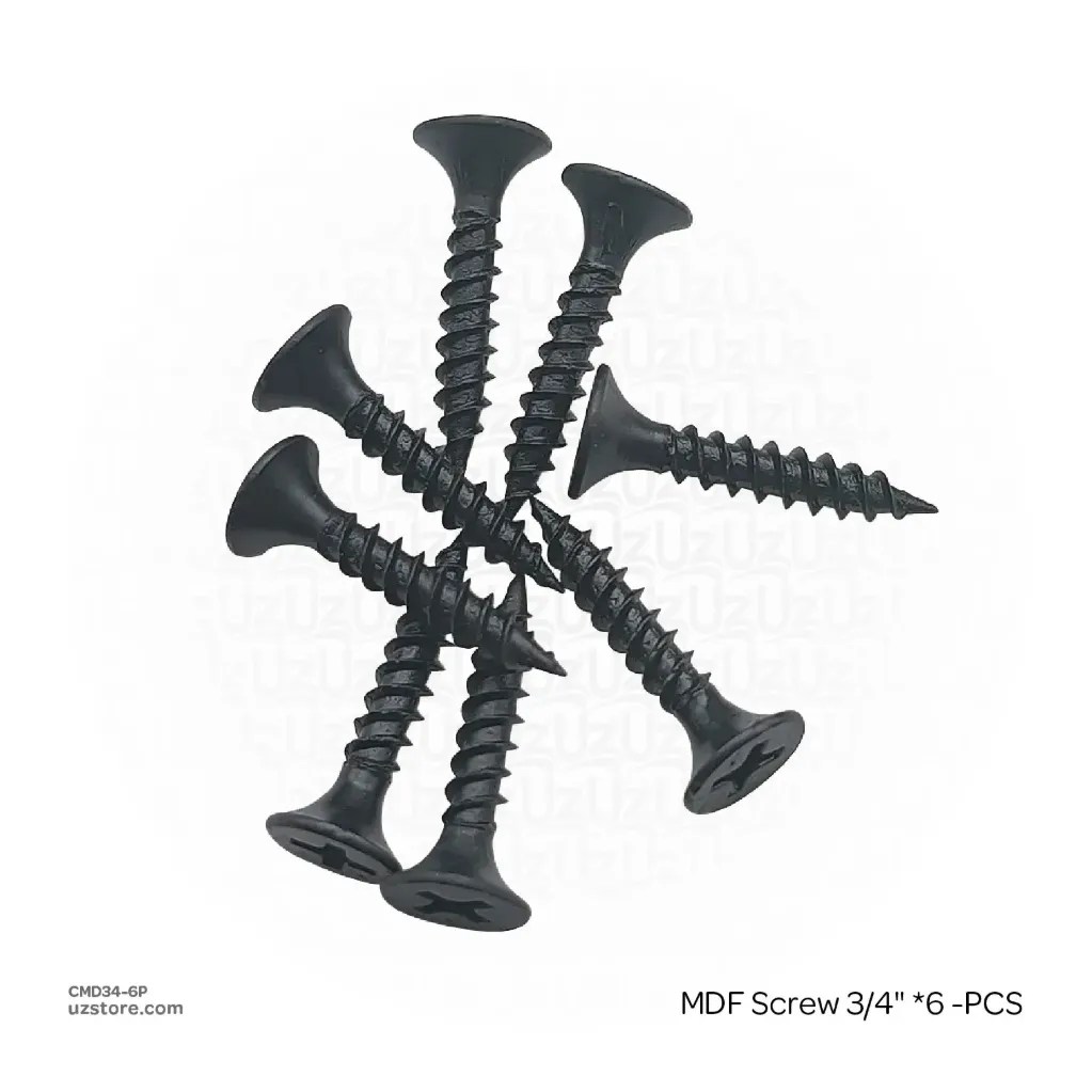 [CMD34-6P] MDF Screw 3/4" *6 -PCS