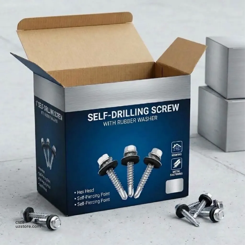 [CSD3] Self Drilling Srew 3" With Rubber Washer