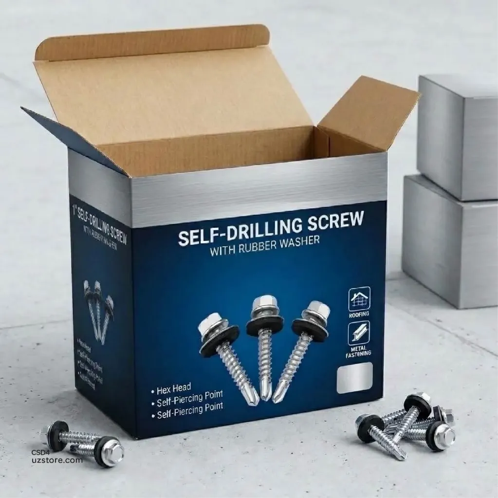 [CSD4] Self Drilling Srew 4" With Rubber Washer
