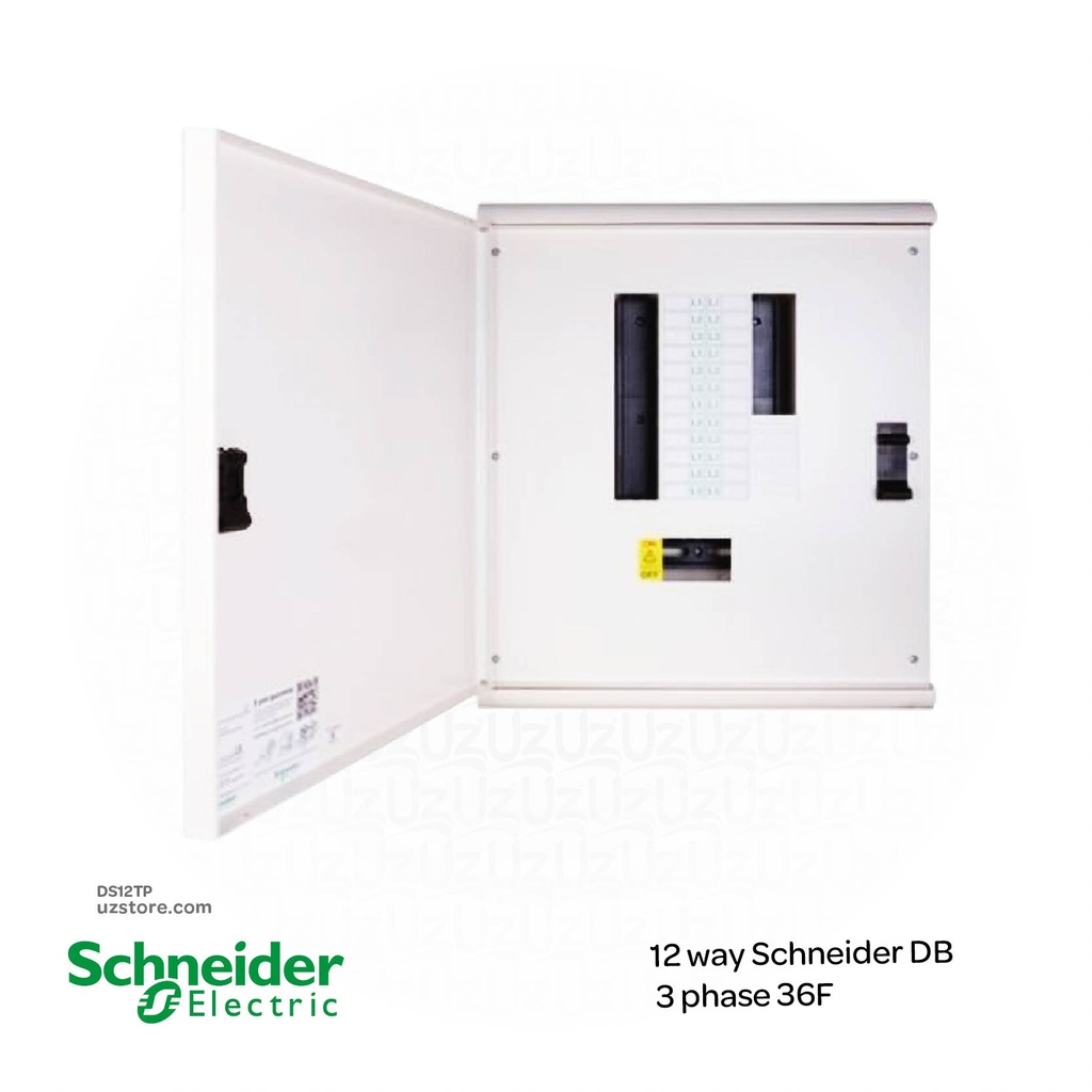 12 way Schneider DB 3 phase 36F