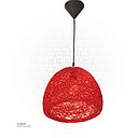  Red Semi-circular Straw Hanging light 3375