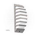 مصباح جدار خارجي فضي اناره أبيض 3واط