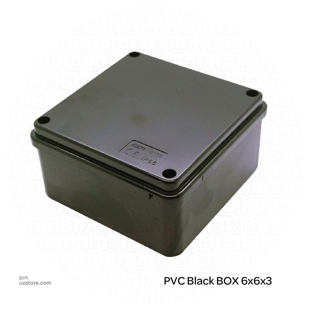 PVC Black BOX 6x6x3