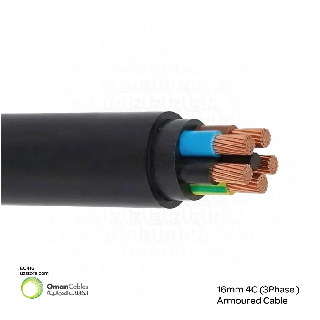 [EC416] كيبل كهربائي 16 ملي ( 3فس--- 4 خط )
