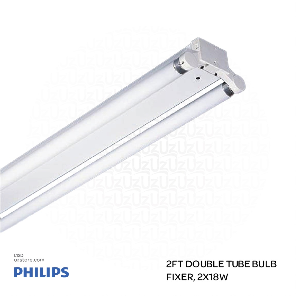PHILIPS 2Ft Double Tube Bulb Fixer, 2x18W 