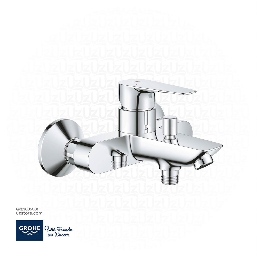 GROHE BauEdge Single-lever bath mixer 1/2" , 23605001 , chrome
