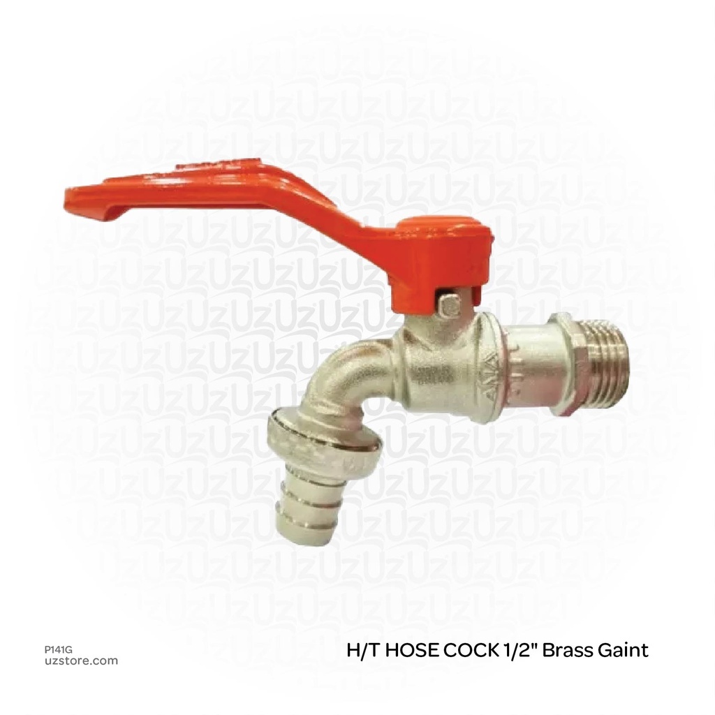 [p141G] ANA Gaint Brass Ball Tap with Hose 1/2"