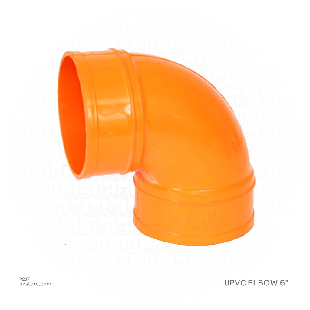 UPVC ELBOW 6" RED
