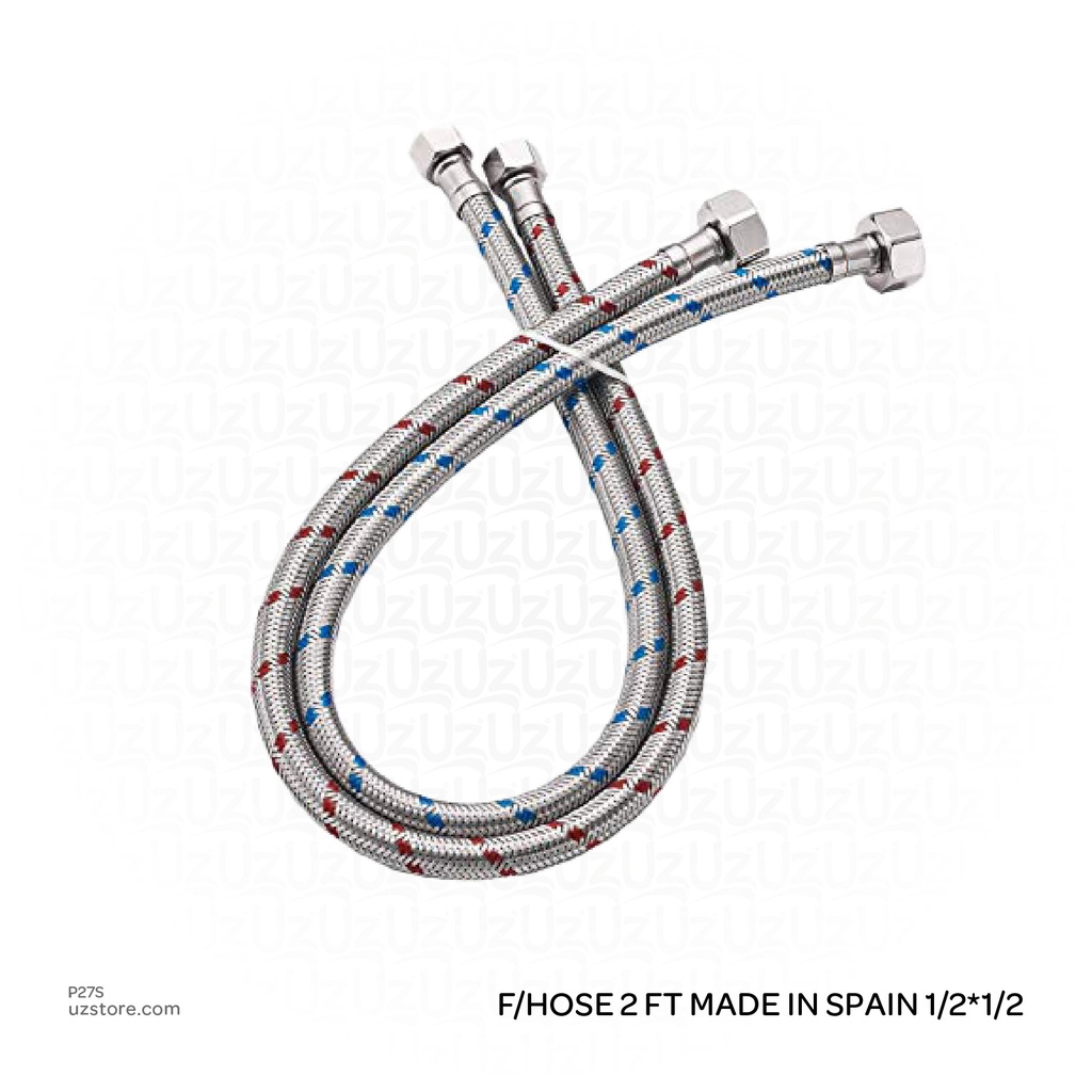 SS Flexible Hose 2 FT Made in Spain 1/2*1/2