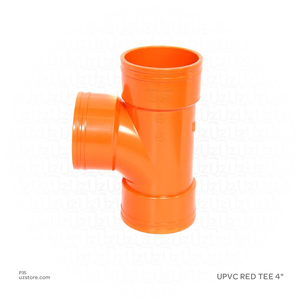 UPVC RED TEE 4"