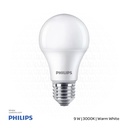 PHILIPS Essential LED Lamp Bulb E27 9W , 3000K Warm White 929002298923/929003793485