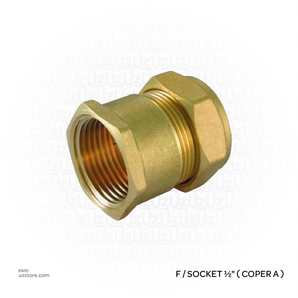 ½" Compression Copper Female Socket 15mm