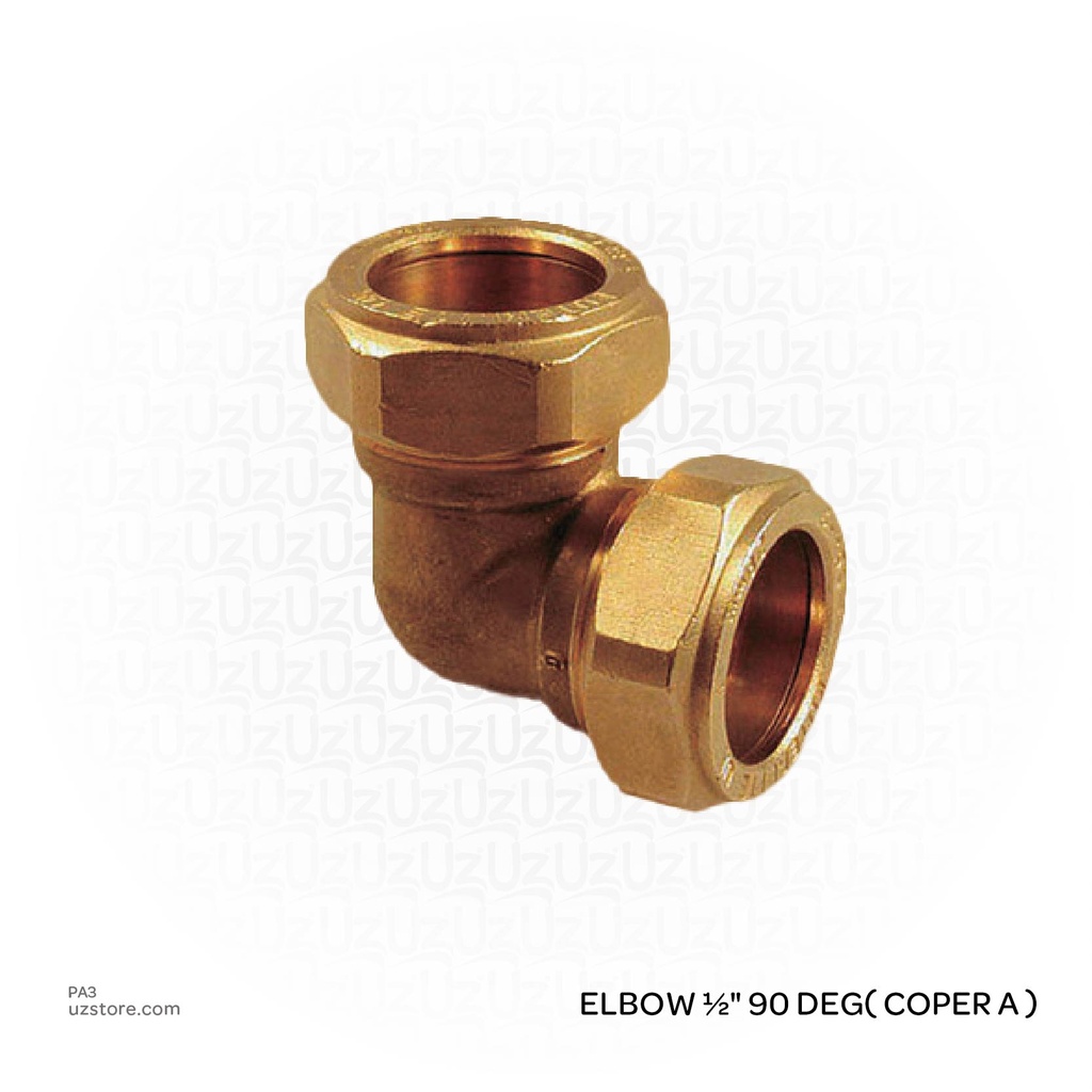 ½" Compression Copper Elbow 90 Deg