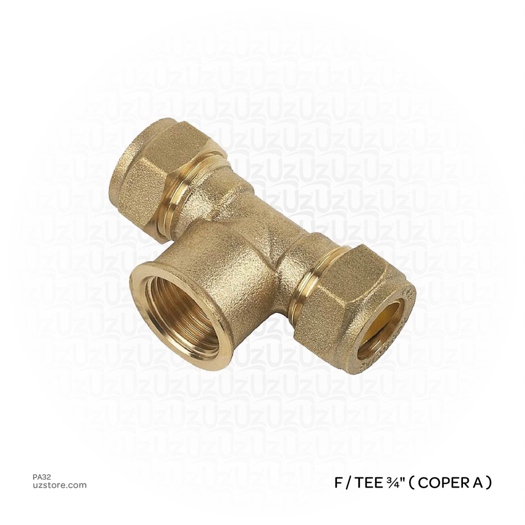 Compression Female Tee ¾" ( coper A )