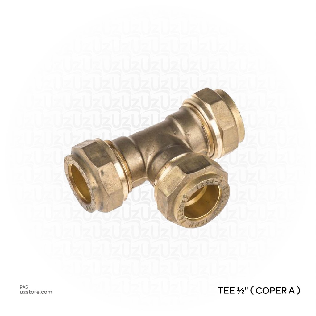 ½" Compression Copper Tee