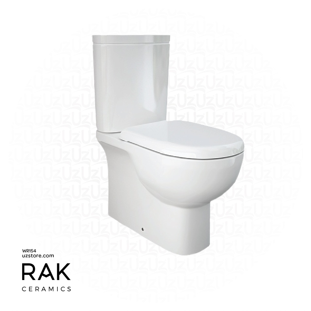 RAK Ceramic Tonique Floor stand EWC Back to wall (P-Trop 62CM) TQ16AWHA+TQ10AWHA+JM05DSCQRAWHA