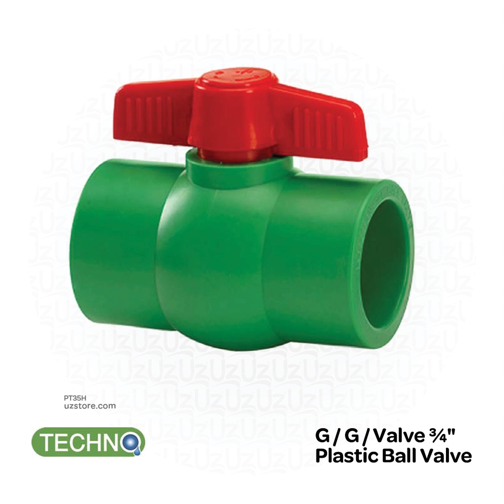 ¾" Plastic Ball Valve ( Techno )
