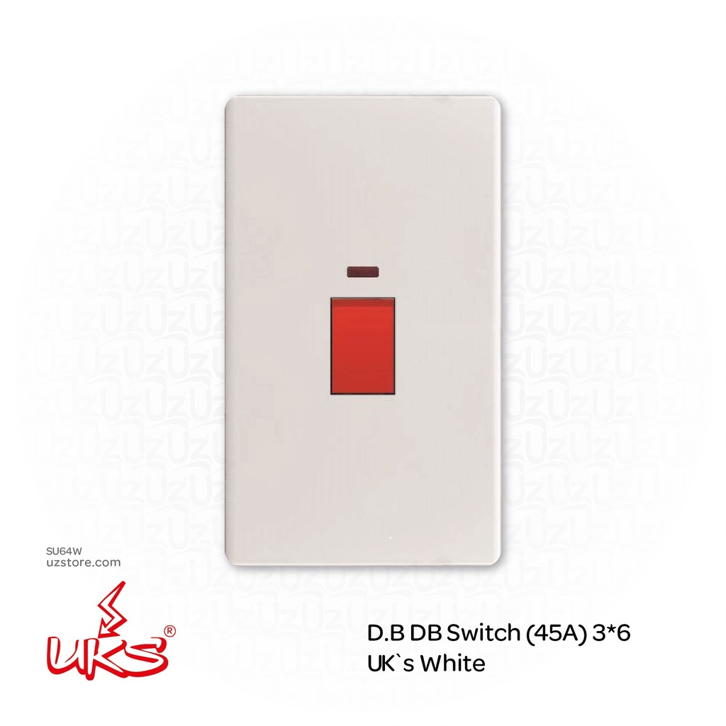 D.B DB Switch (45A) 3*6 UK`s White