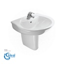Ideal Standard-Sanremo Wash Basin White 60CM [E7460] & Semi Pedestal White [E7492]