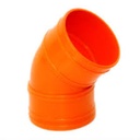 UPVC ELBOW 45D  6"