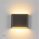 LED Outdoor Wall LIGHT AC-44/S  WW BLACK