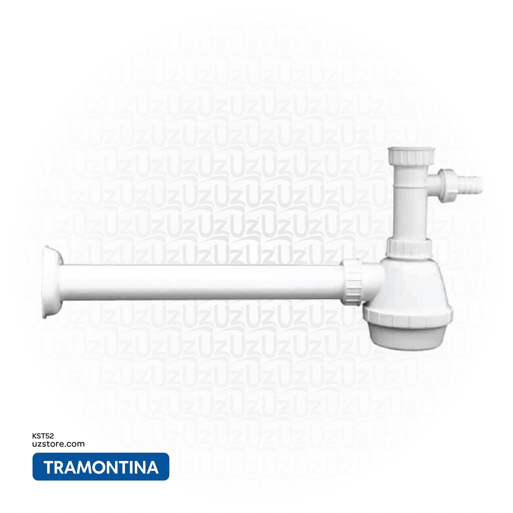 Tramontina single polypropylene 11/2 '' Bottle trap for sinks 94525/000