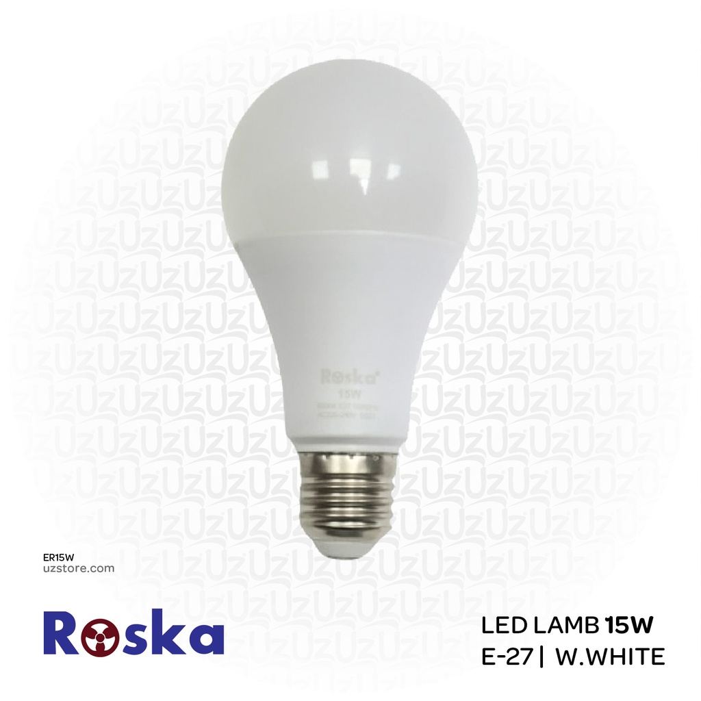ROSKA 15W E-27 LED Lamp W.White