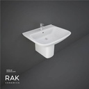 RAK Ceramic ORIGIN Wash Basin with Half Pedestal 65CM ORG0101AWHA + CY0103AWHA