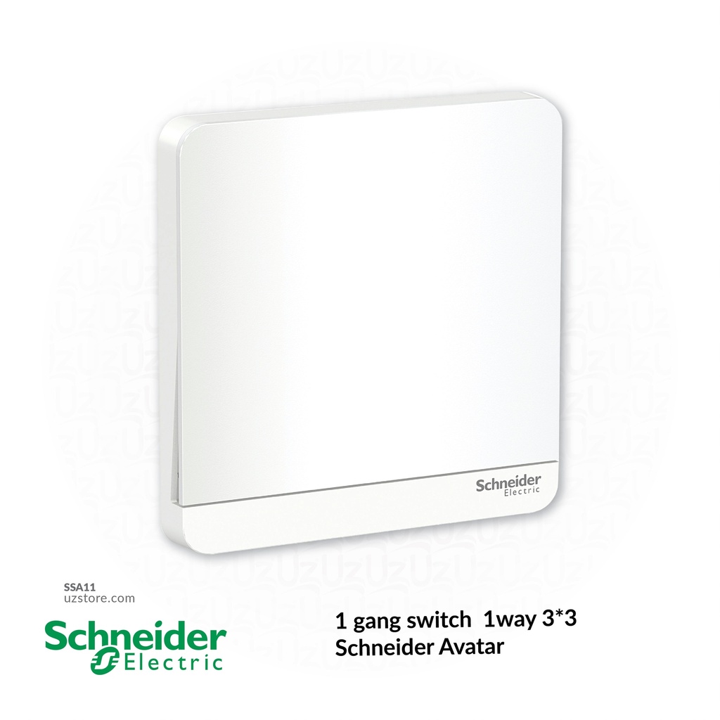 1 gang switch 3*3 1way Schneider Avatar (E8331L1WE)