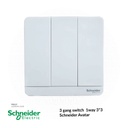 3 gang switch 3*3 1way Schneider Avatar (E8333L1WE)
