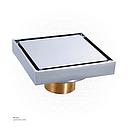 Chrome Color Brass Floor Drain 9873QCP 10*10